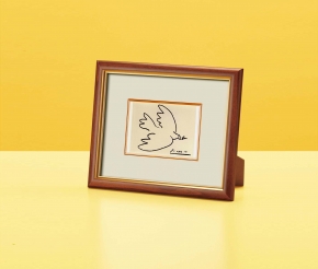 ピカソ 絵画額(スタンド付) 「平和」