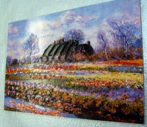 モネ名画額サム(立体加工付き)「花畑」