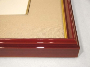 【色紙額】赤金 色紙(マット付き)273×242mm (ベージュ)