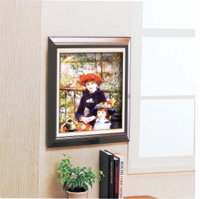 名画額F6号 ルノワール「テラスの母と子」