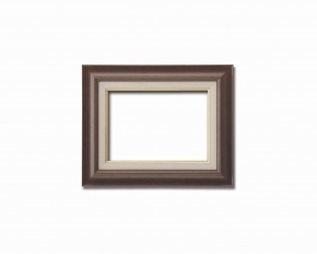 ■7720 油絵額F4(333×242mm)ブラウン