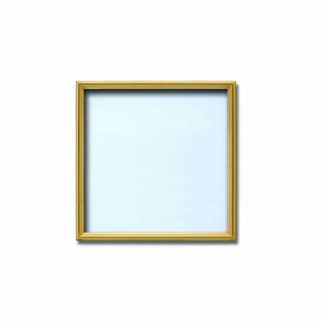 【角額】アルミ正方形額・壁掛けひも・アクリル付き ■7517 250角(250×250mm)ゴールド