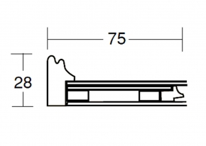 【色紙額】黒金 色紙(マット付き)273×242mm (エンジ)