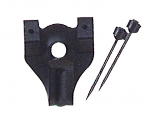 2本針フック3006(合板・木壁・石こうボード用)2個入り ブラック