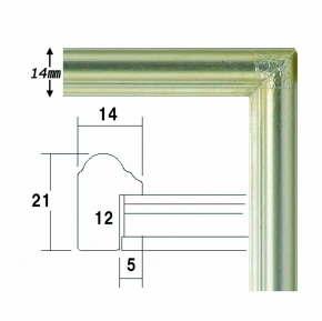 【角額】アルミ正方形額・壁掛けひも・アクリル付き ■7517 200角(200×200mm)シルバー