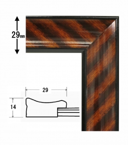 【木製賞状額】一般的賞状額・壁掛けひも ■0015 金ラック 八号(六二)(455×333mm)