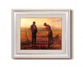 ミレー名画額F6号AS  「晩鐘(ばんしょう)」