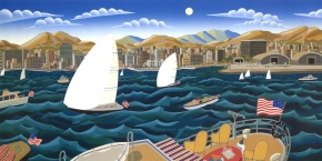 トーマス・マックナイト ワイドポスター額「SAN DIEGO」