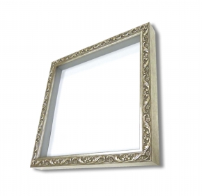 【角額】正方形額・深みのある額 ■8201 400角(400×400mm) シルバー
