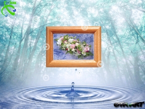 ナチュラルフォトフレーム(トルマリンシート入り)