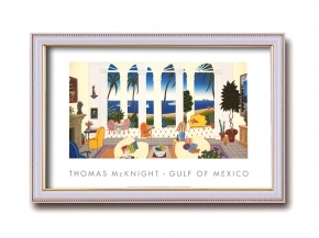 □トーマス・マックナイト ワイドポスター額「GULF OF MEXICO 