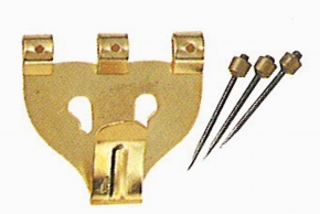 3本針フック3011(合板・木壁・石こうボード用) ゴールド