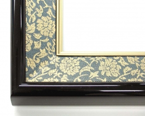 【和色紙額】タメ塗色紙額■マット付き(紺ドンス)273×242mm