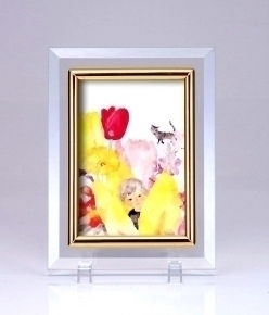 いわさきちひろ クリスタルフォトフレーム  「かくれんぼ」