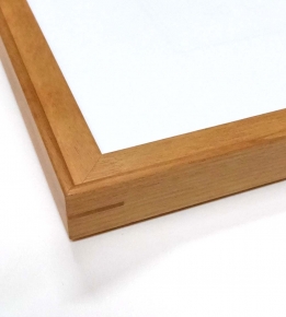 【角額】高級木製正方形額・壁掛けひも・アクリル付き■9787 400角(400×400mm)チーク