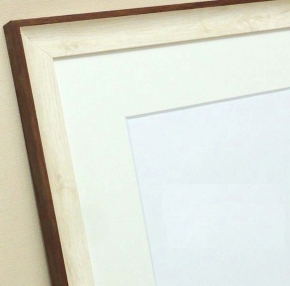 【軽量水彩額】■8155水彩額F10マット付(ホワイト)