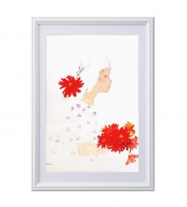いわさきちひろPB絵画額(B4) 花束