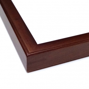 【角額】高級木製正方形額・壁掛けひも・アクリル付き■9787 600角(600×600mm)ブラウン