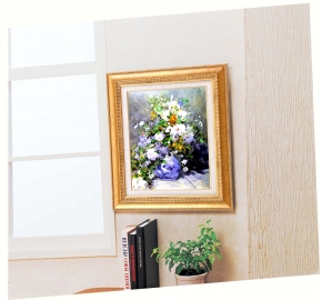 ルノワール名画額F6号金 「花瓶の花」