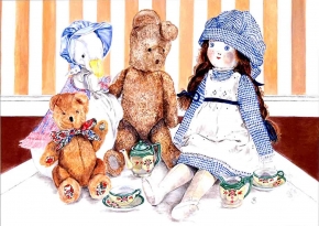 アンジェラ・シマンドソンDX絵画額 「ピクニック」