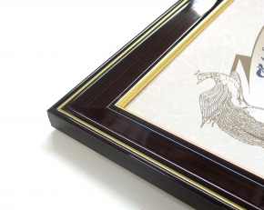 【最高級賞状額】木製賞状額 壁掛けひも ■0150 栄誉 OA-B5(257×182mm)