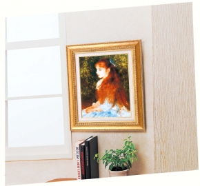 ルノワール名画額F6号金 「可愛いイレーネ」