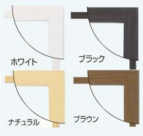 【パネルフレーム】シンプルパネルB2(728×515mm) ブラック