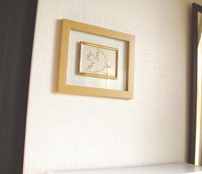 ピカソ 透明フレーム 「平和」 ナチュラル