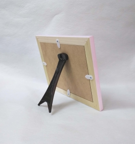 スタンド式葬儀額(遺影額)パール キャビネサイズ・うす墨