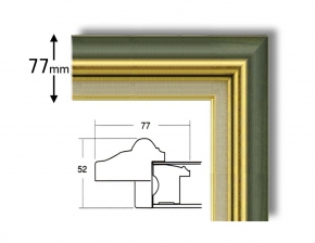 8116 油絵額F12(606×500mm)  グリーン