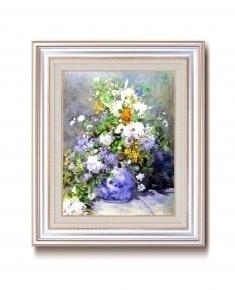 ルノワール名画額F6号AS  「花瓶の花」