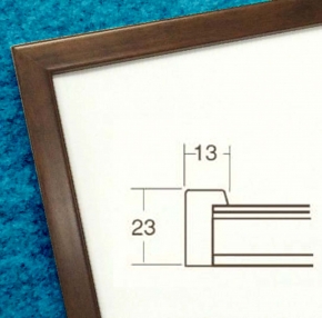 【角額】木製正方形額・壁掛けひも ■5767 200角(200×200mm)ブラウン