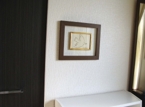 ピカソ 透明フレーム 「平和」  ブラウン