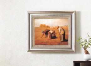 ミレー名画額F6号AS  「落穂拾い」