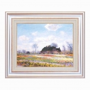 モネ名画額F6号AS  「花畑」