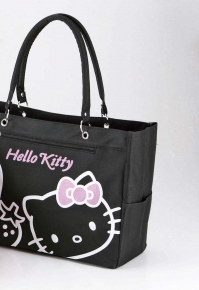 Hello kitty ストロベリートートバッグ ブラック