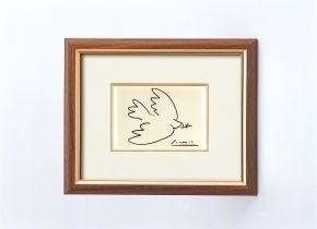 ピカソ 絵画額(スタンド付) 「平和」