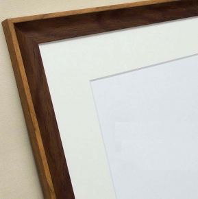 【軽量水彩額】■8155水彩額F4マット付(ブラウン)