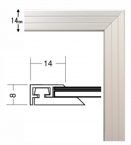 【パネルフレーム】■5008かる!フレームB1 (シルバー)(1030×728mm)