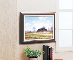 モネ名画額F6号 「花畑」