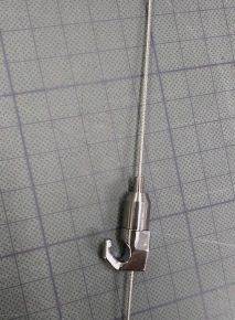 【日本製】額吊りワイヤー5㎏(自在1000mm) ■3766-0ミニワイヤー100cm