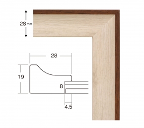【軽量水彩額】■8155水彩額F6マット付(ホワイト)
