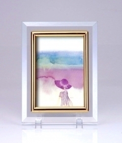 いわさきちひろ クリスタルフォトフレーム  「思い出」