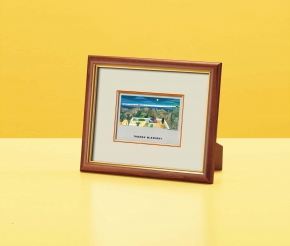 トーマス・マックナイト(Thomas McKnight)絵画額(スタンド付)パノラマポートアイランド