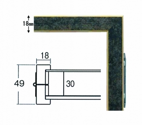 木製・前面が開く・専用ハンガー付き ■5606ユニフォーム額(892×732mm)