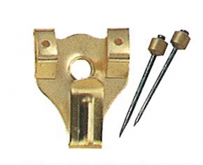 2本針フック3006(合板・木壁・石こうボード用)2個入り ゴールド