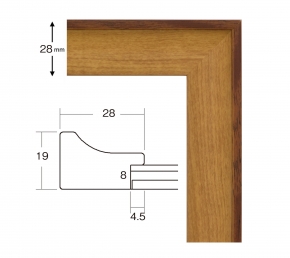 【軽量水彩額】■8155水彩額F10マット付(オーク)