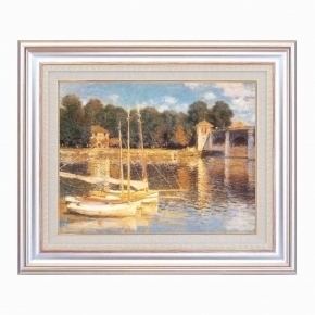 モネ名画額F6号AS  「アルジャントーユの橋」