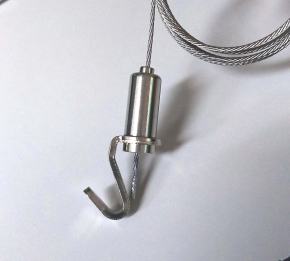 【日本製】額吊りワイヤー12㎏(自在1000mm) ■0852ミニワイヤー100cm