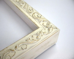 【角額】正方形額・深みのある額 ■8201 400角(400×400mm) ホワイト